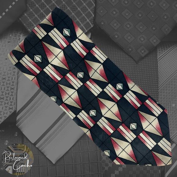 Geometric Pattern Tie - Picture 1 of 6